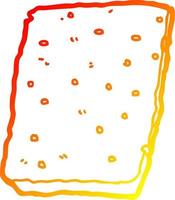 warm gradient line drawing cartoon flapjack vector