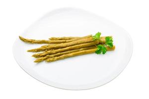 Asparagus on white photo