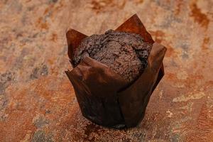 Tasty sweet Chocolate muffin bakery photo