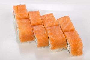 Japanese cuisine Philadelphia roll with salmon photo