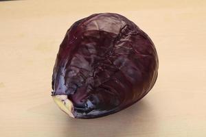 Red bright cabbage photo