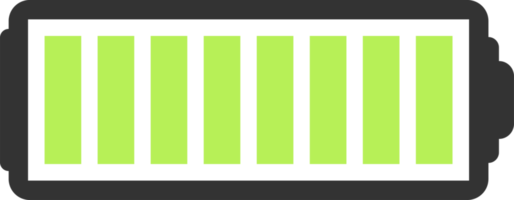 Battery charge level png illustration