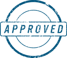 Approved stamp mark png illustration