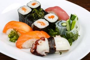 Sushi and rolls set photo