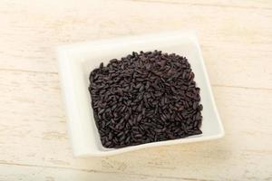 arroz salvaje negro foto