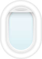 ilustración de png de ojo de buey de avión aislado sobre fondo transparente