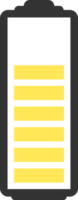 Battery charge level png illustration