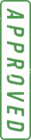 Stempelmarke mit genehmigtem Text png