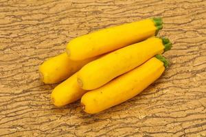 Ripe tasty Yellow young zucchini photo