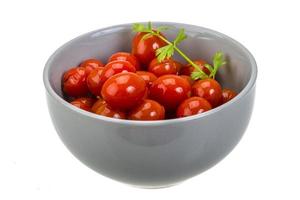 Marinated cherry tomato photo