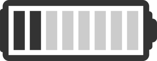 Battery charge level png illustration