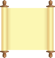 Blank paper scroll png illustration