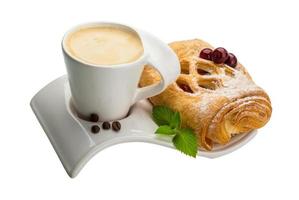 Coffee with pastry photo