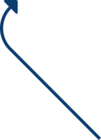 forma de línea de flecha png