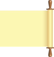 Blank paper scroll png illustration