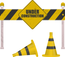 Under construction barrier clip art png