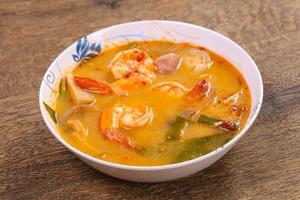 Famous Thai Tom Yam soup photo