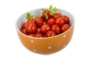 Marinated cherry tomato photo