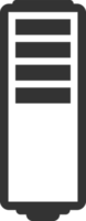 Battery charge level png illustration