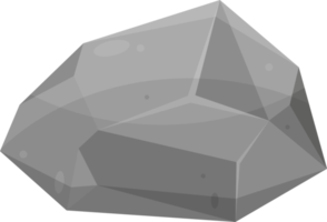 Rock stones and boulders in cartoon style png