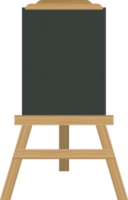 Blackboard easel png illustration isolated on white background