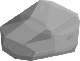 piedras de roca y cantos rodados en estilo de dibujos animados png