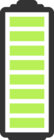 Battery charge level png illustration