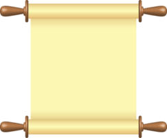 Blank paper scroll png illustration