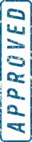 Stempelmarke mit genehmigtem Text png