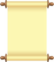 Blank paper scroll png illustration