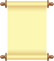 blanco papier scroll png illustratie