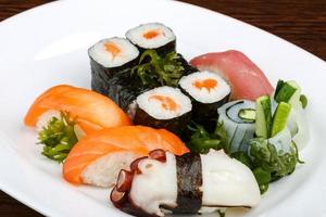 Sushi and rolls set photo