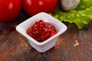 Tomato ketchup sauce photo