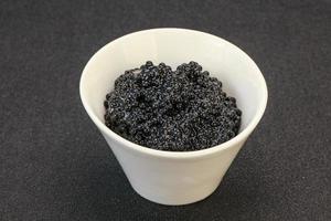 Luxury strugeon fish black caviar photo