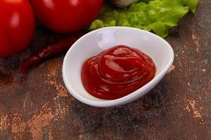 Tomato ketchup sauce photo