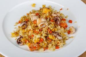 Fried rice with seafood photo