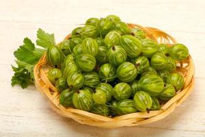 Gooseberries in the bowl photo