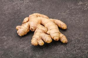 Natural organic raw ginger root photo