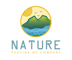 logotipo de signo de tema natural