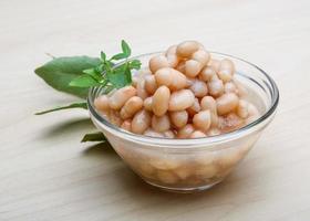 White canned beans photo