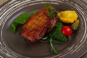 Roasted duck breast photo