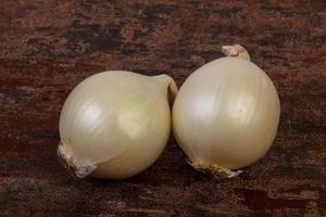 Ripe white onion photo