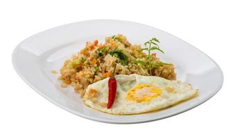 Fried rice with egg photo