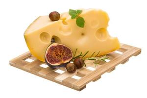 Maasdam cheese with fig photo