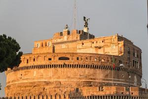 The Mausoleum of Hadrian, known as the Castel Sant'Angelo in Rome, Italy. photo