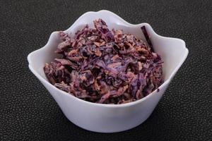 Cole slaw salad with cabbage photo