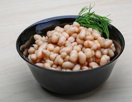 White canned beans photo