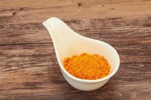 Tumeric powder in the bowl photo