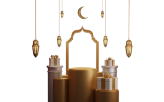 ornamento ilustração 3d do ramadã png