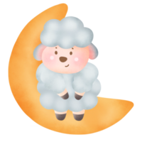 watercolor cute sheep png